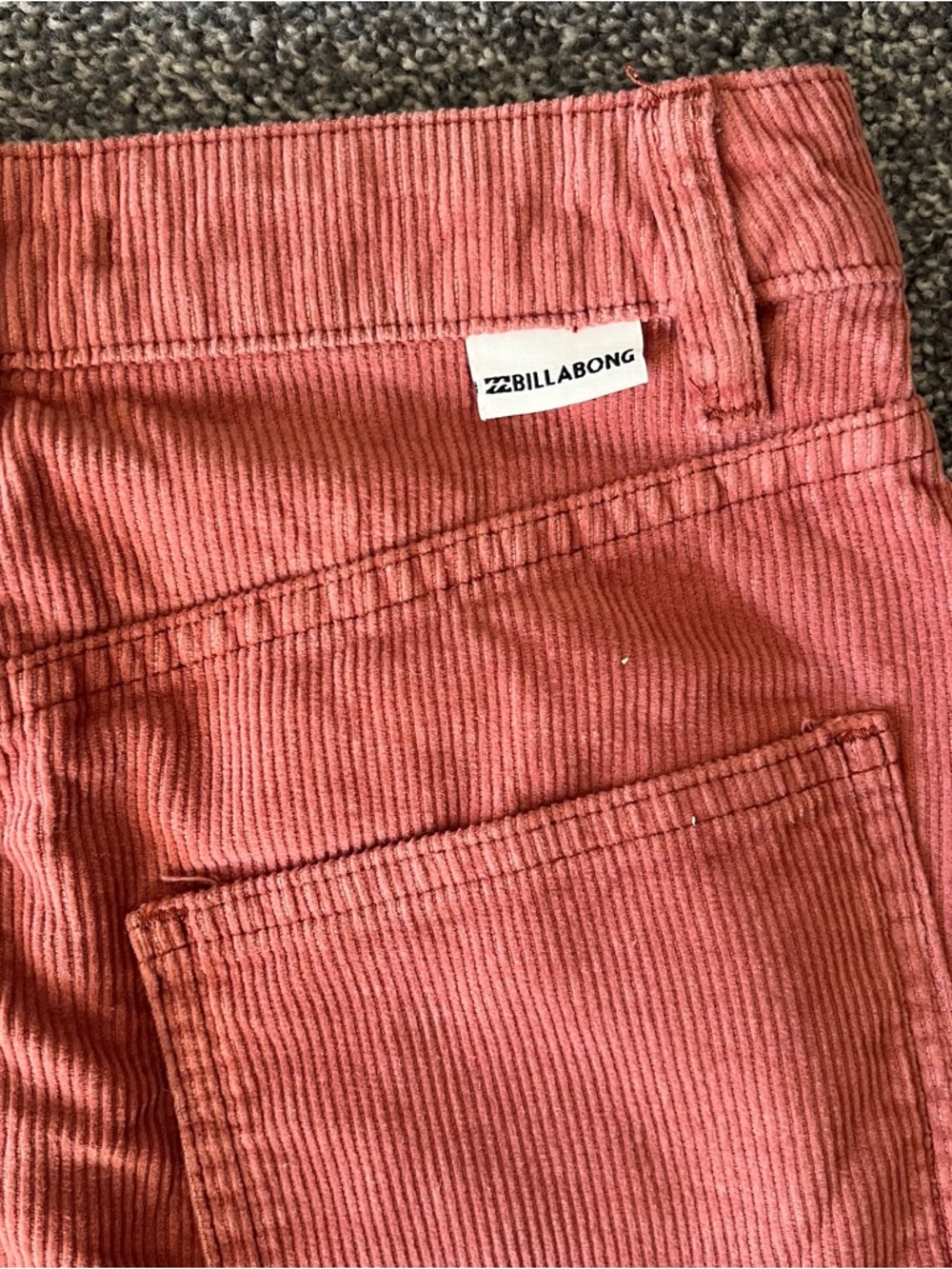 Billabong Orange Corduroy Button-Front Mini Skirt - Picture 5 of 6